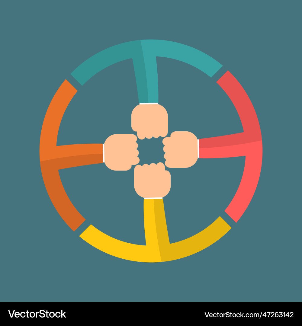 Hands connecting conceptgroup of holding handle Hands connecting conceptgroup of holding handle Vector Image