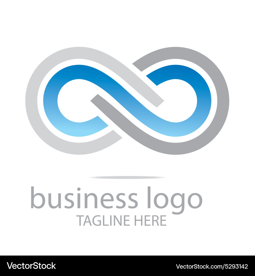 Infinity Loop Business Logo Vektorbild