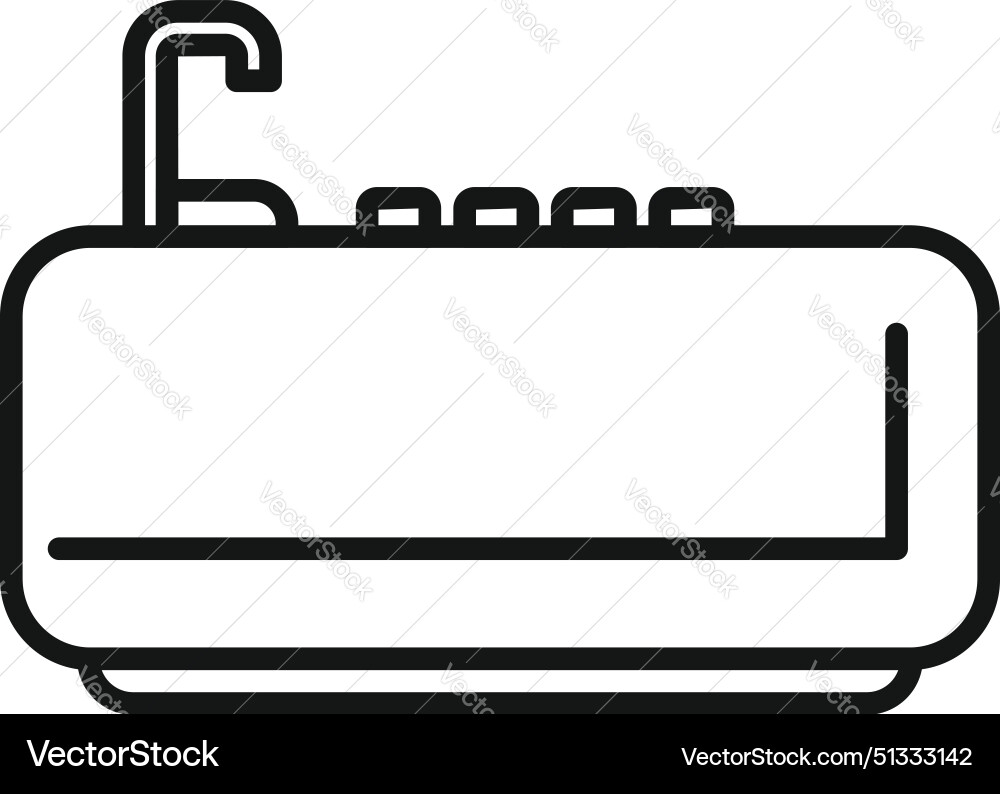 Outline icon of a keyboard Vector Image