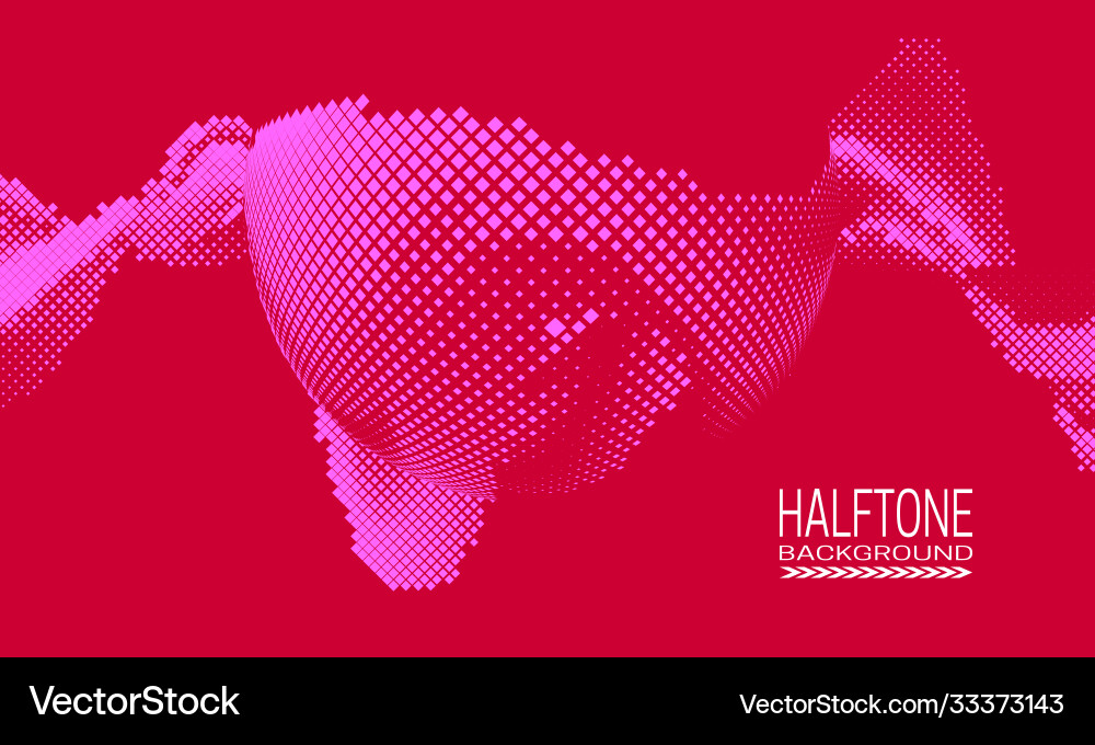 Abstract halftone background design with texture vector image