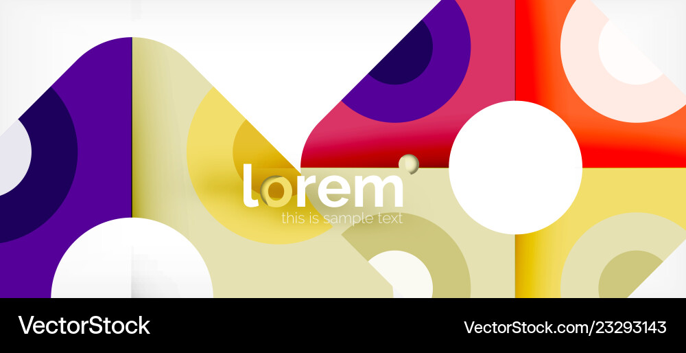 Abstract round elements composition background Vector Image