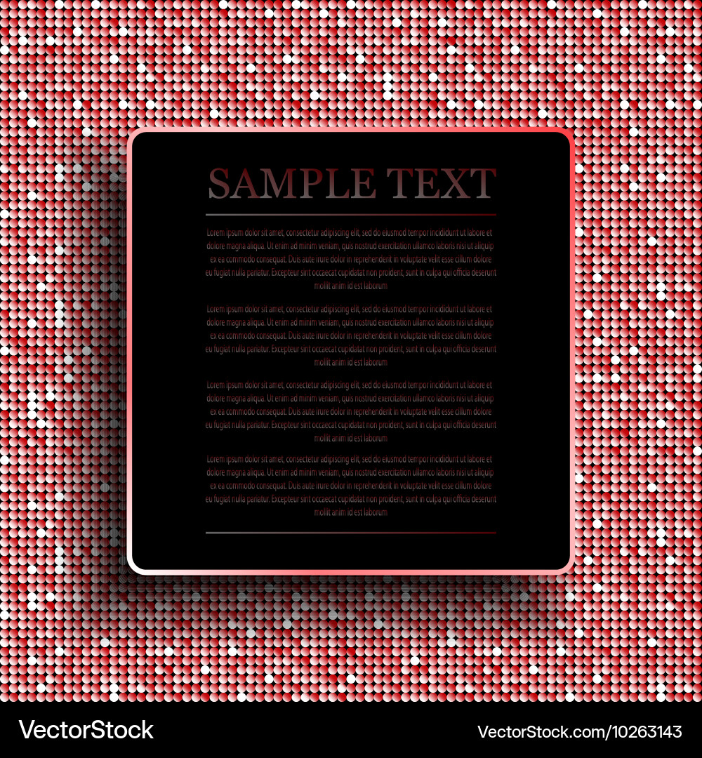 Background with shiny red sequins eps 10 Vector Image