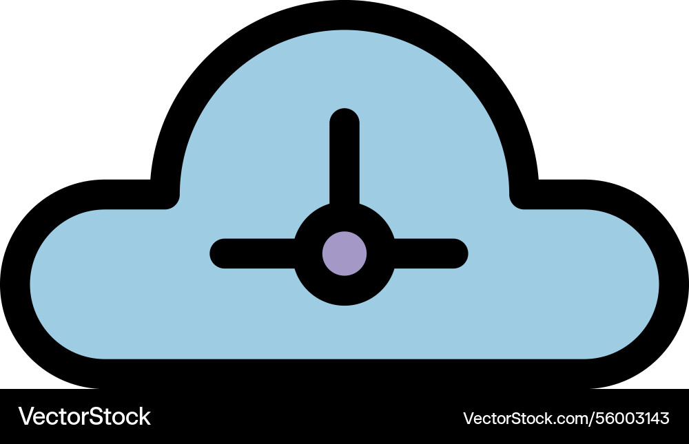 Cloud computing symbol Cloud computing symbol vector image
