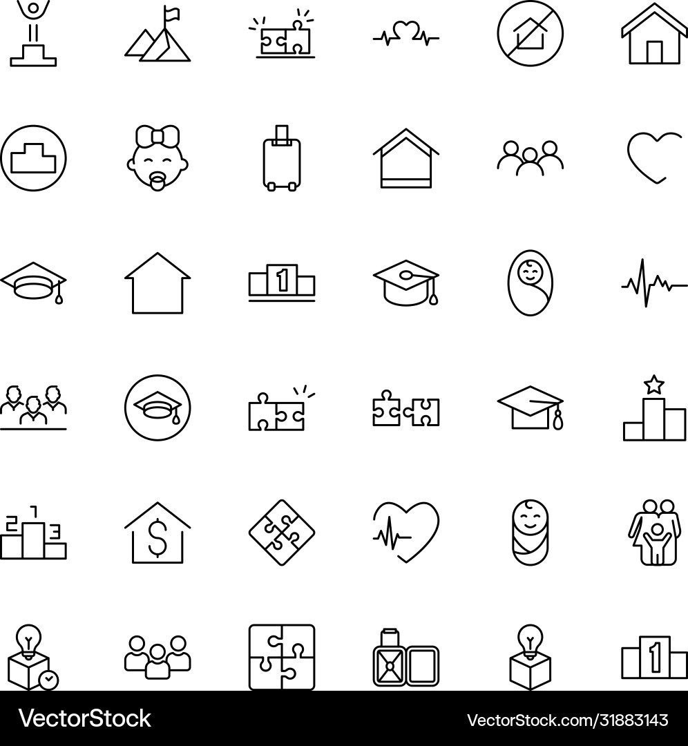 Core values icon set Core values icon set Vector Image