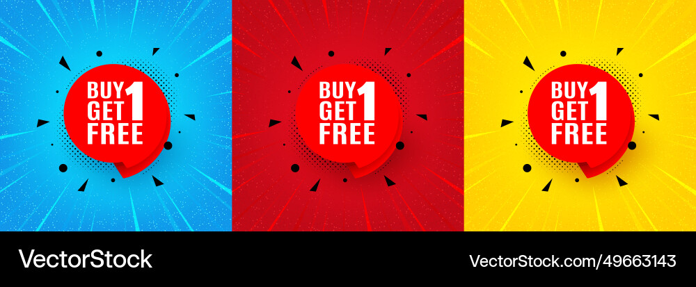 Kaufen 1 erhalten free sticker discount banner tag Kaufen 1 erhalten free sticker discount banner tag vektorbild