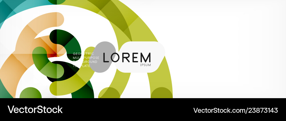 Linear design circle background Linear design circle background vector image