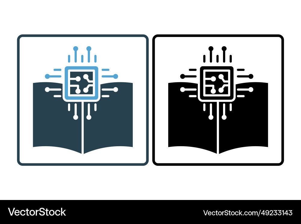 Machine learning icon related to device Machine learning icon related to device Vector Image