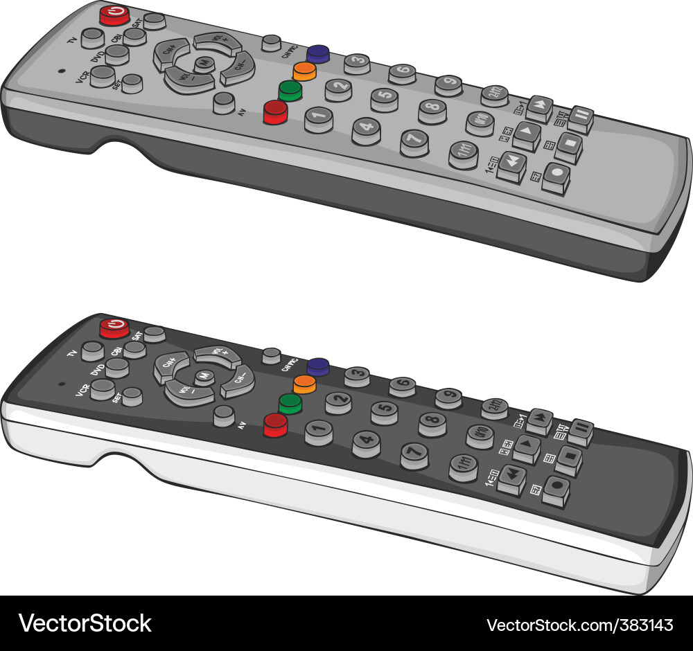 Remote Controls Collection Vector Image
