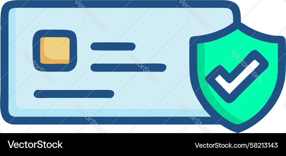 Secure Document Shield Icon Vector Image