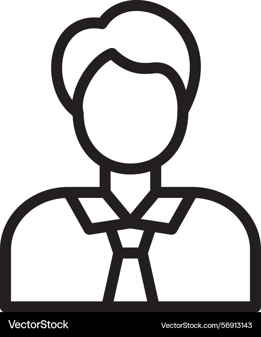 User linear style icon design Vector Image