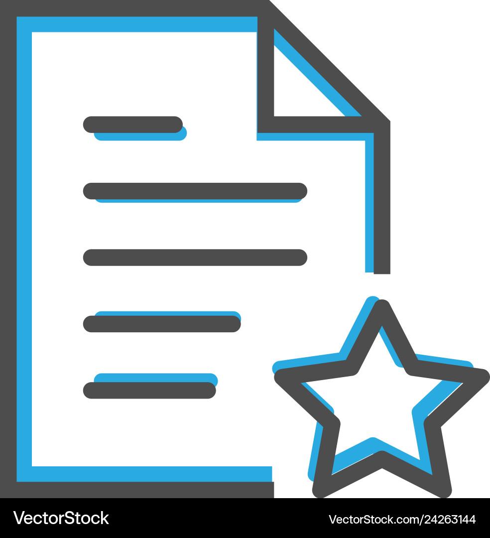 File icon design interaction line File icon design interaction line vector image