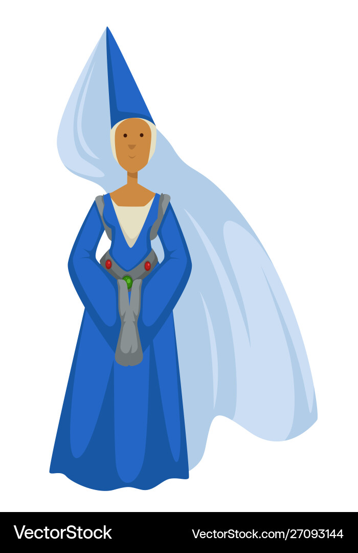 Gothic fashion woman or princess in dress Gothic fashion woman or princess in dress vector image
