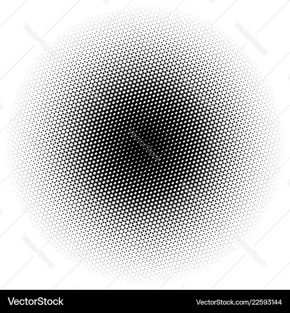 Halftone element with square or triangle instead Halftone element with square or triangle instead vector image