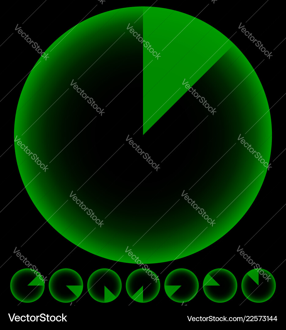 Rotating empty radar screen or sonar display Rotating empty radar screen or sonar display vector image