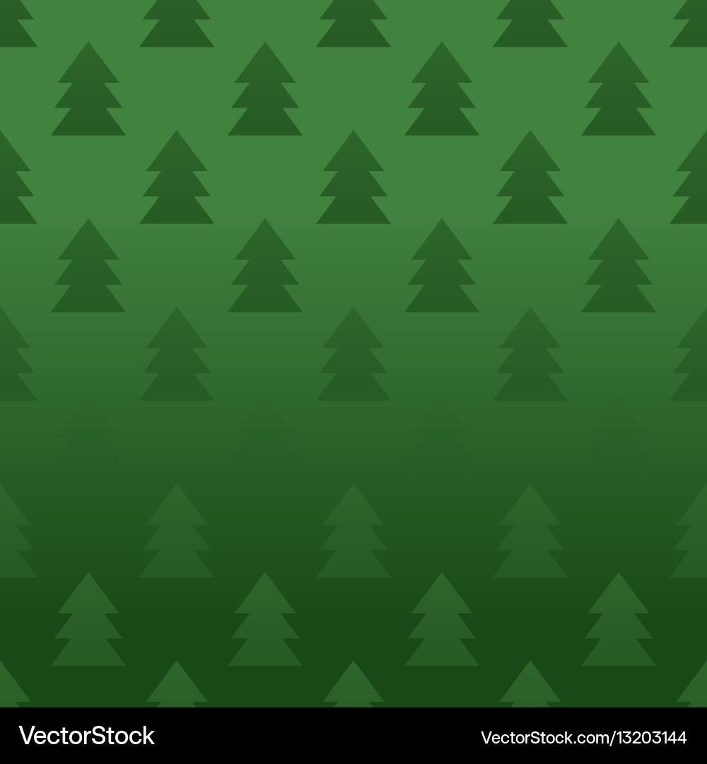 Seamless pattern with pine trees vector image