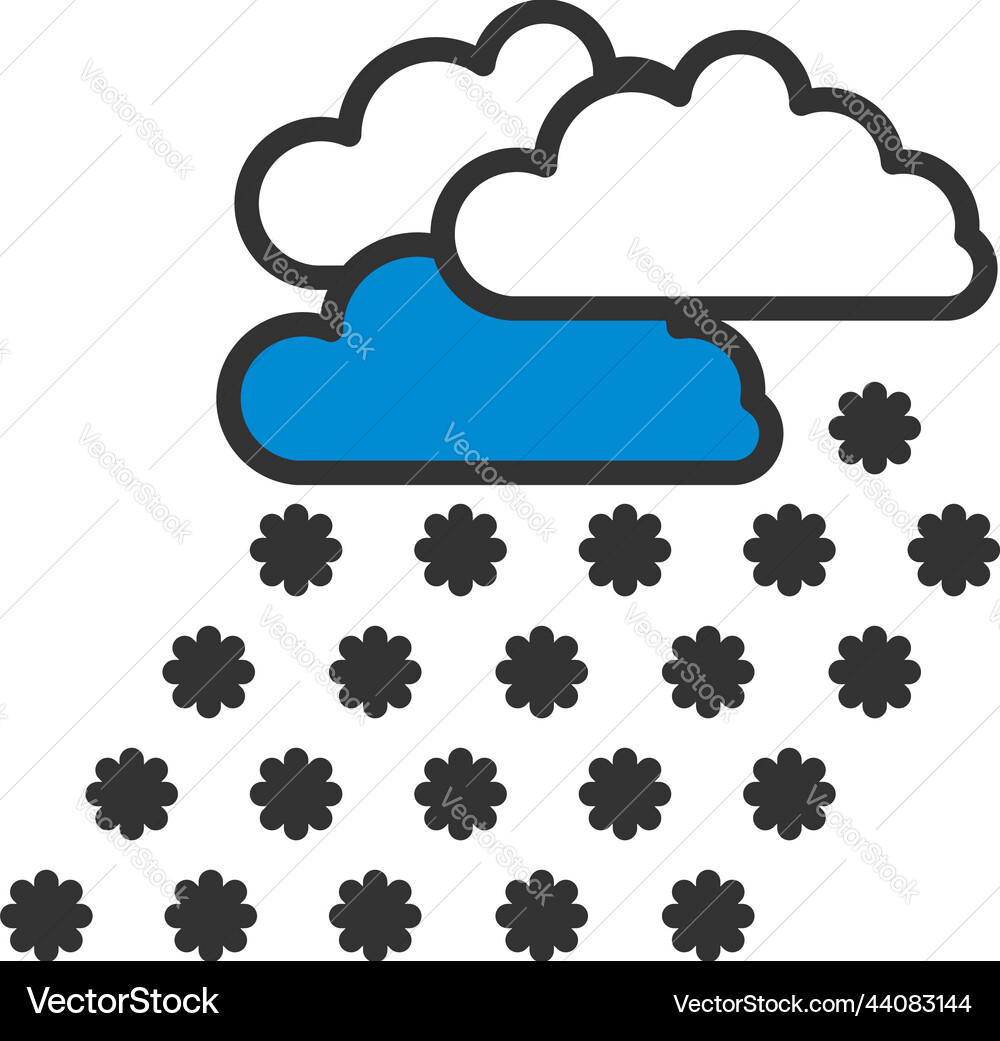 Snowfall icon Royalty Free Vector Image - VectorStock