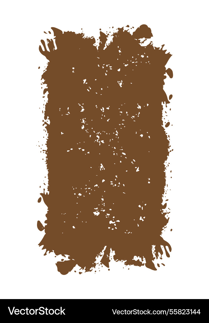 Vertical abstract brown rustic rough frame Vertical abstract brown rustic rough frame Vector Image