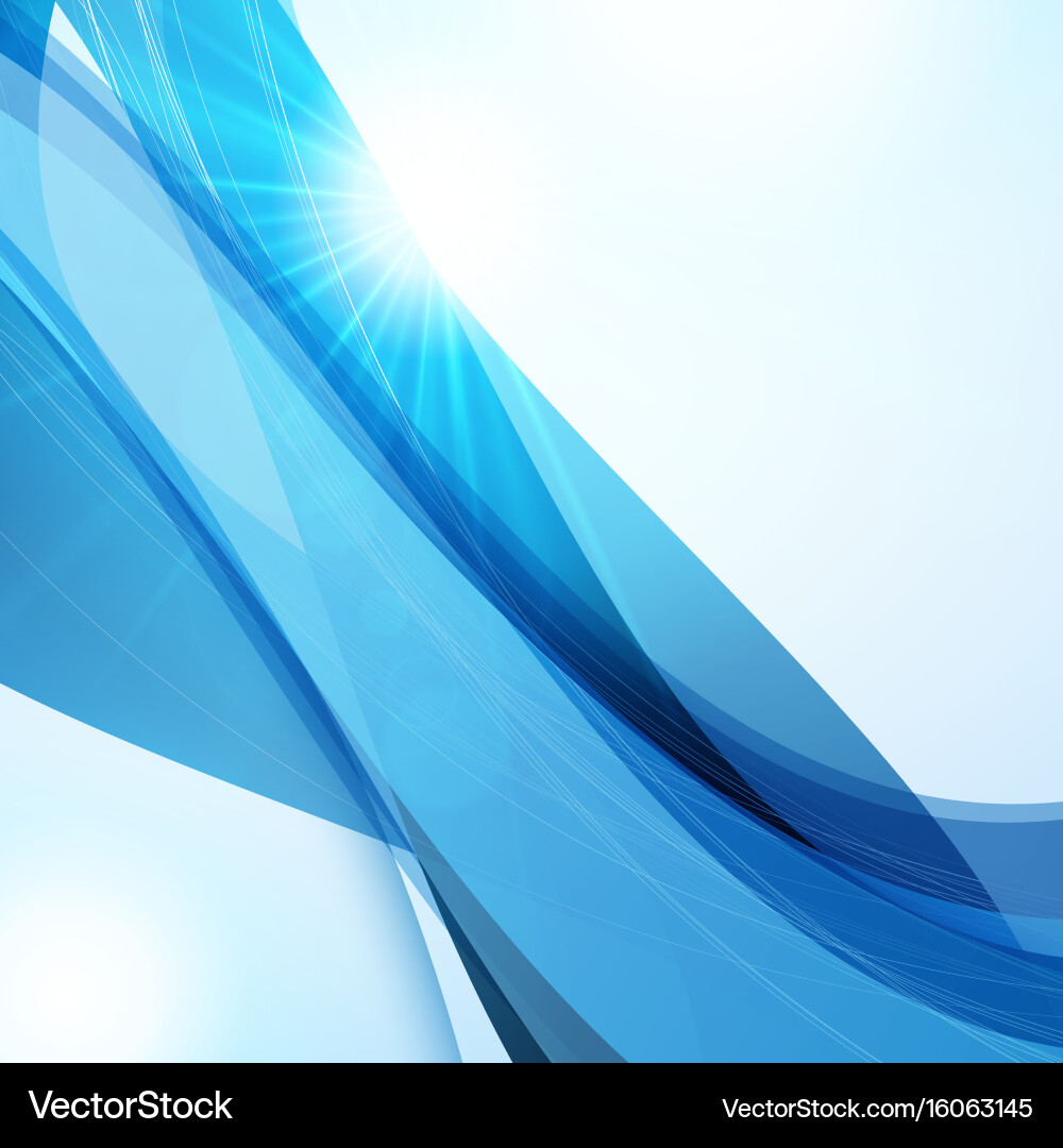 Abstract Colorful Wave Background vector image