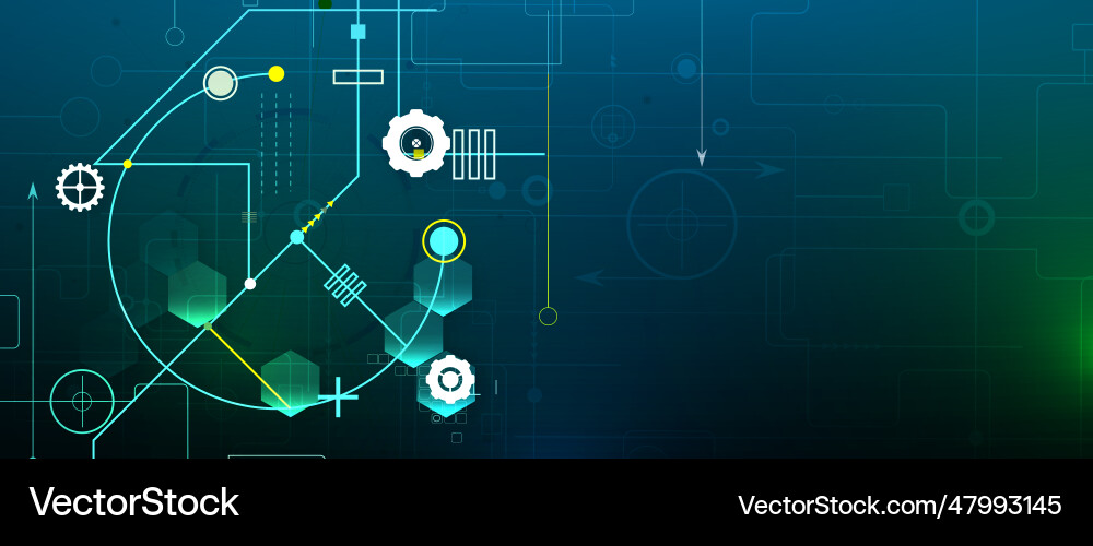 Abstract futuristic fade computer technology Vector Image