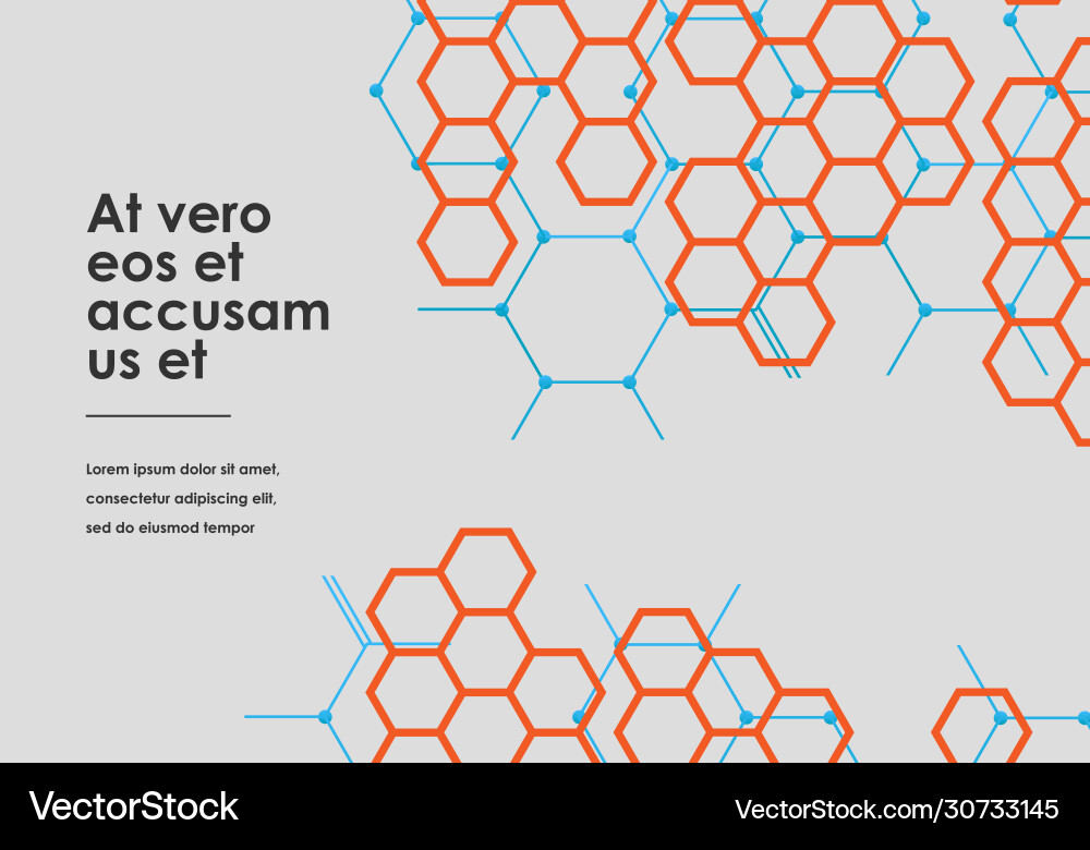 Abstract geometric background hexagon connection Abstract geometric background hexagon connection vector image