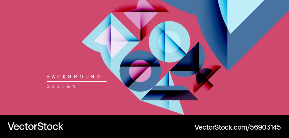 Abstract geometric composition overlapping shapes Abstract geometric composition overlapping shapes vector image