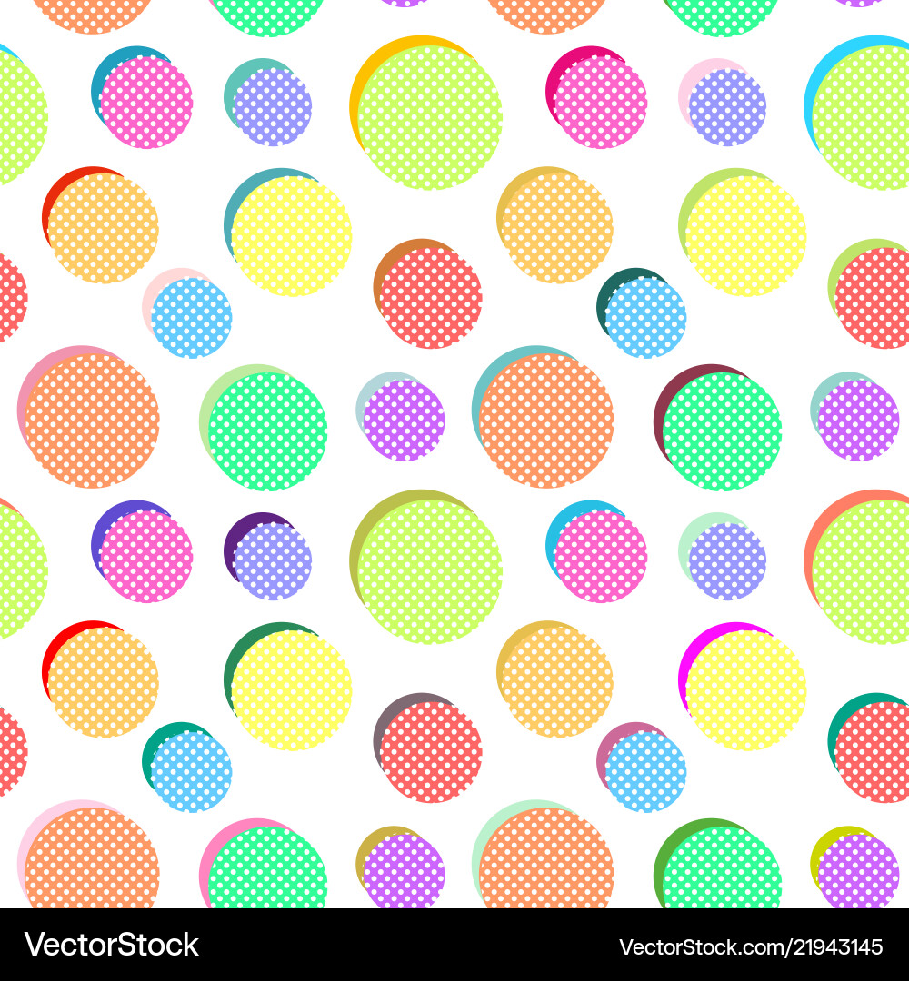 Abstract pattern with colored balls vector image