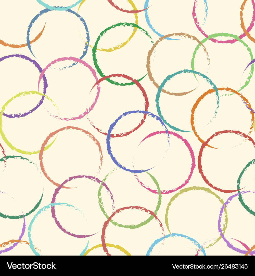 Decorative seamless pattern with colorful circles Decorative seamless pattern with colorful circles vector image