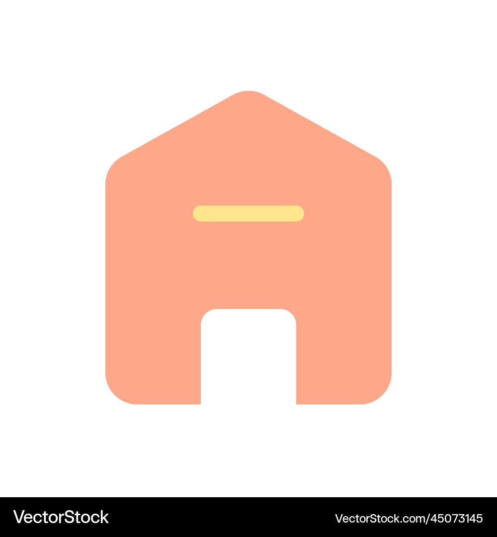 Delete address flat color ui icon Delete address flat color ui icon Vector Image