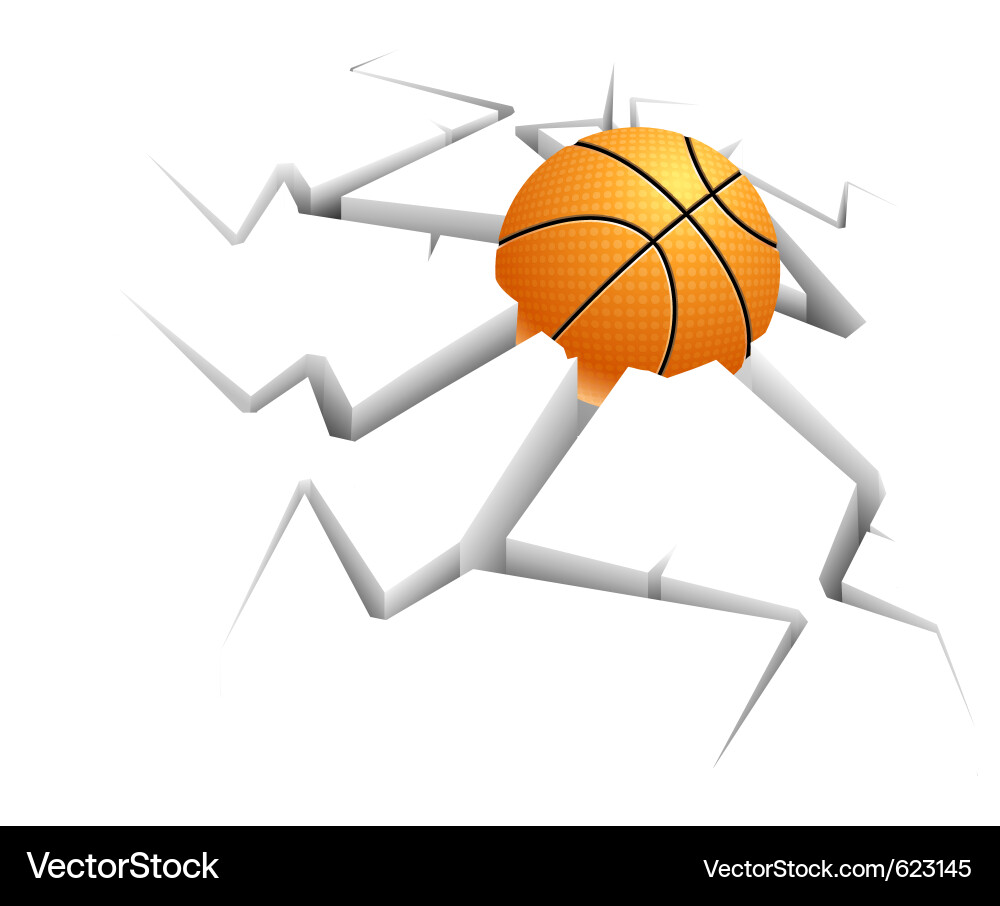Exploding Ball - Dynamic Fracture Vector Image