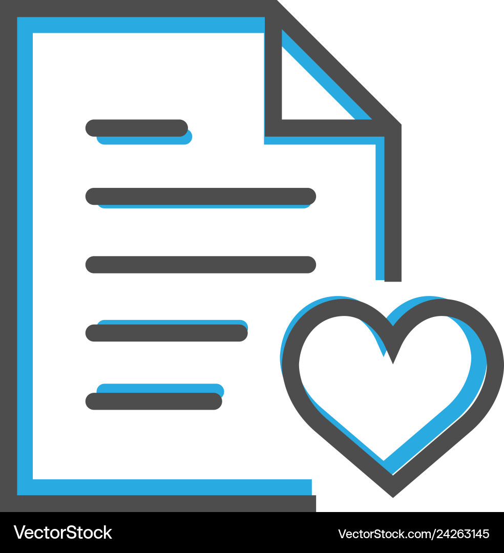File icon design interaction line Vector Image