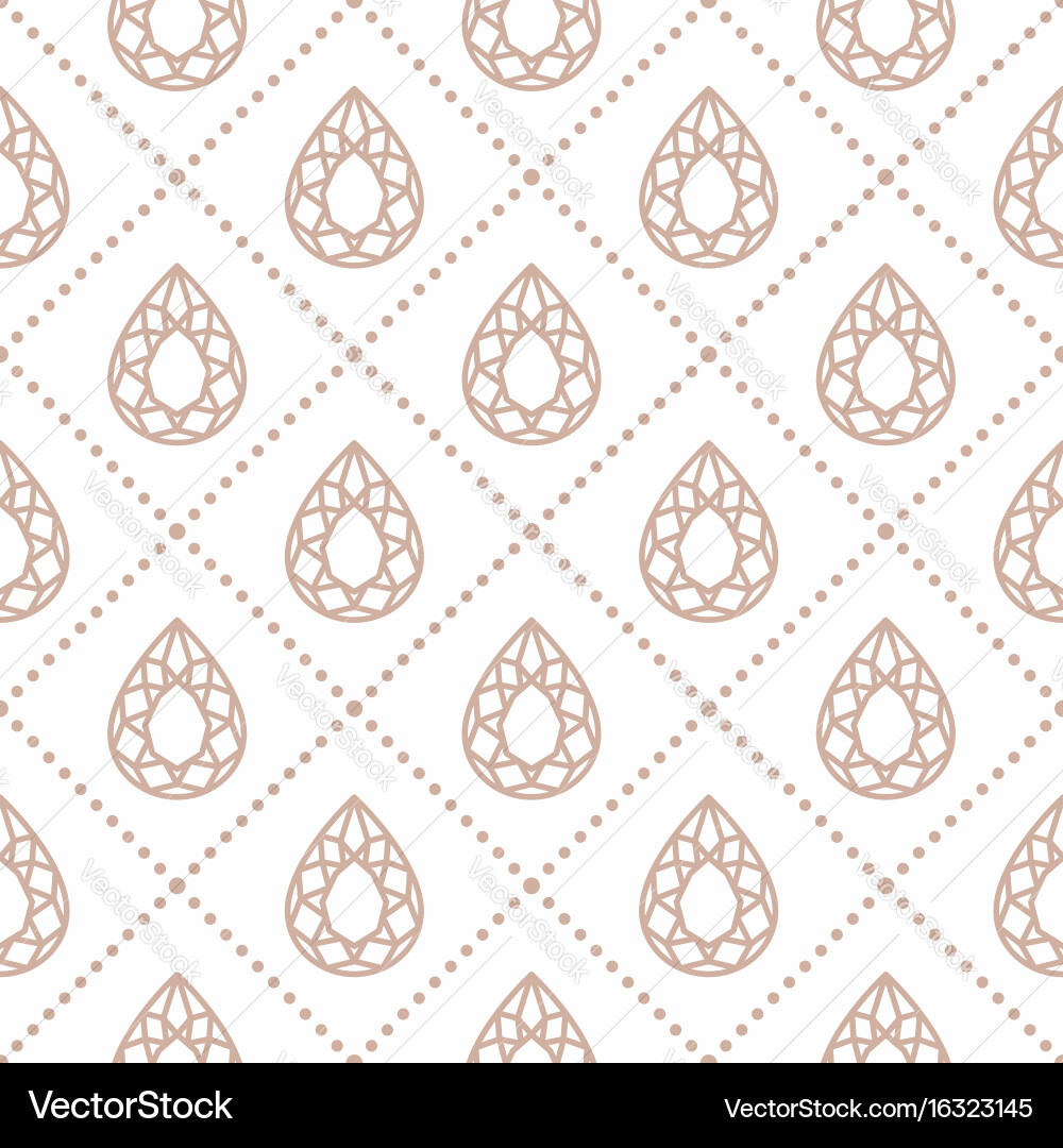 Gemstone Pattern - Elegant & Repeatable vector image