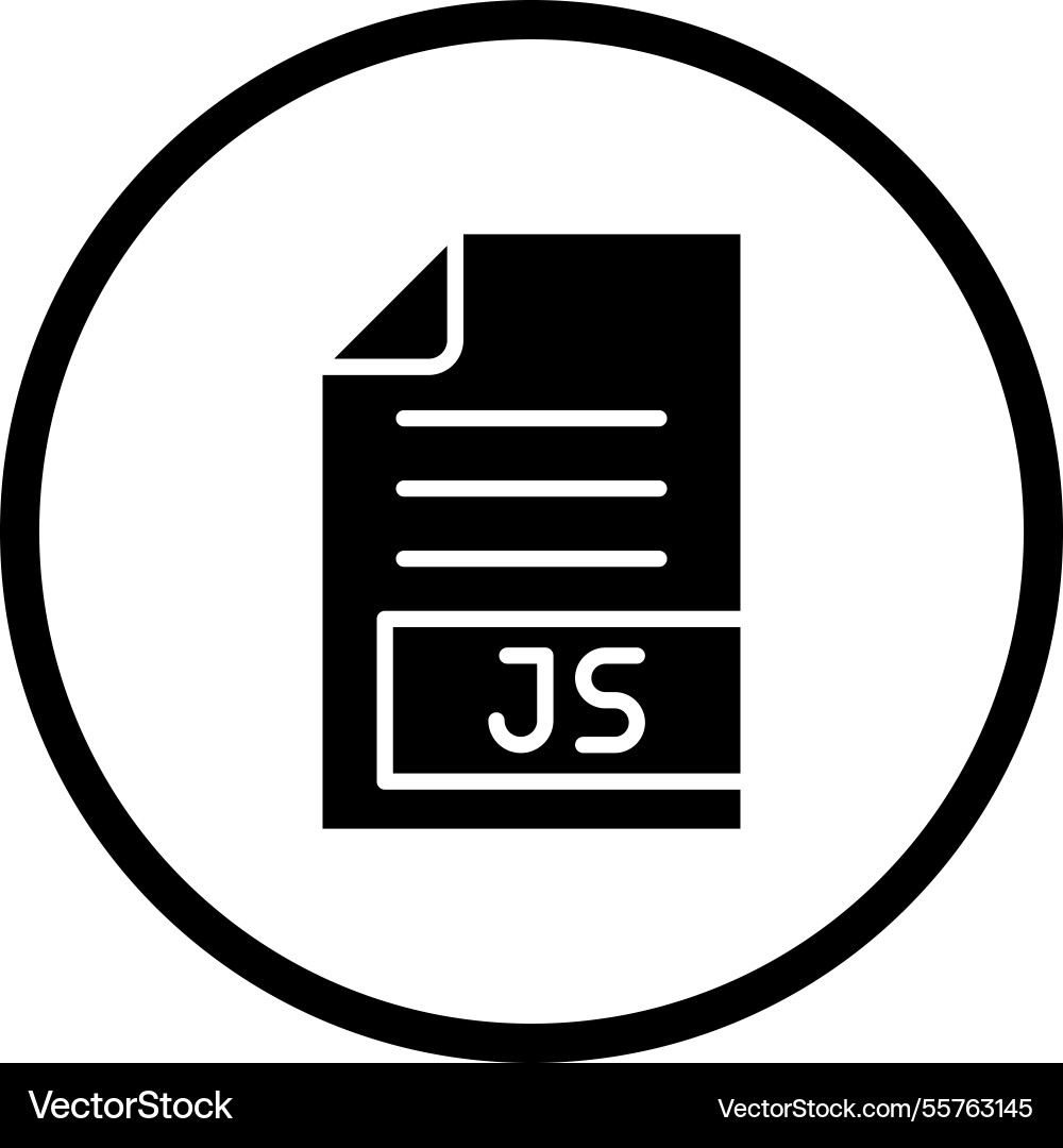 Js icon design Vector Image