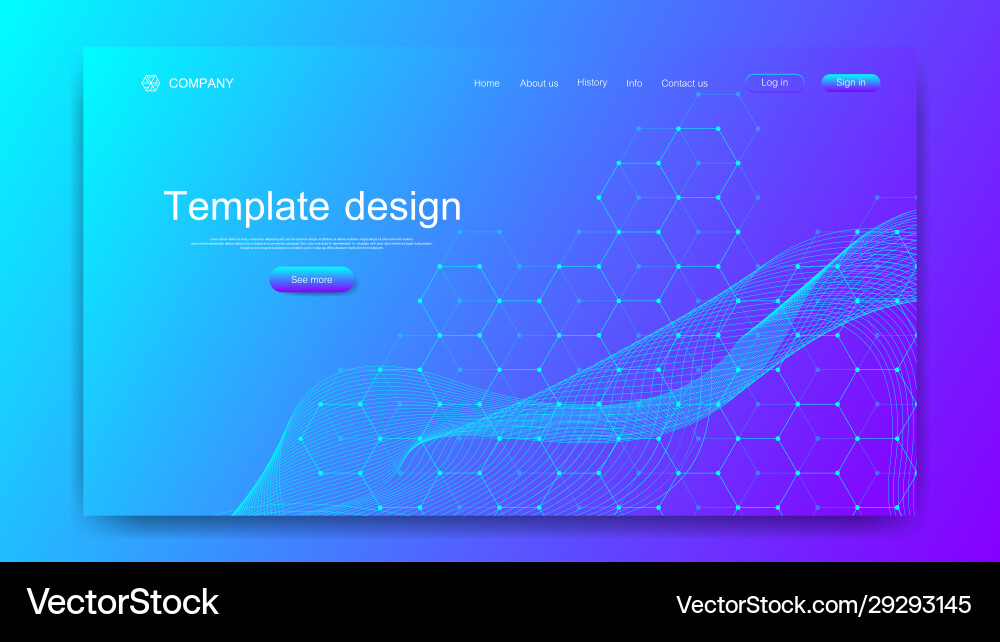 Tech Background - Dynamic Waves vector image