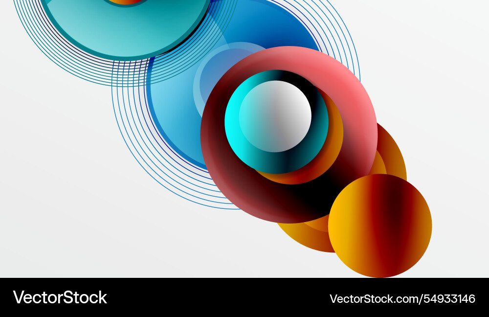 Abstract composition of overlapping circles Abstract composition of overlapping circles vector image