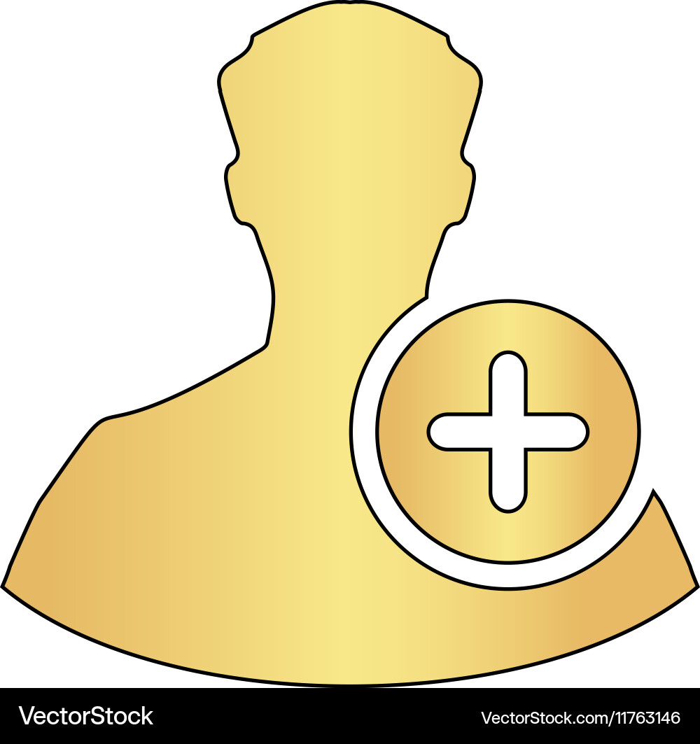 Add user computer symbol vector image
