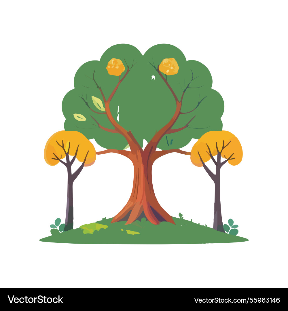 Ai-generated a large tree Vector Image