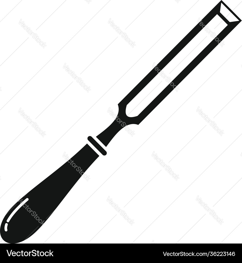 Chisel gouge icon simple style Chisel gouge icon simple style Vector Image