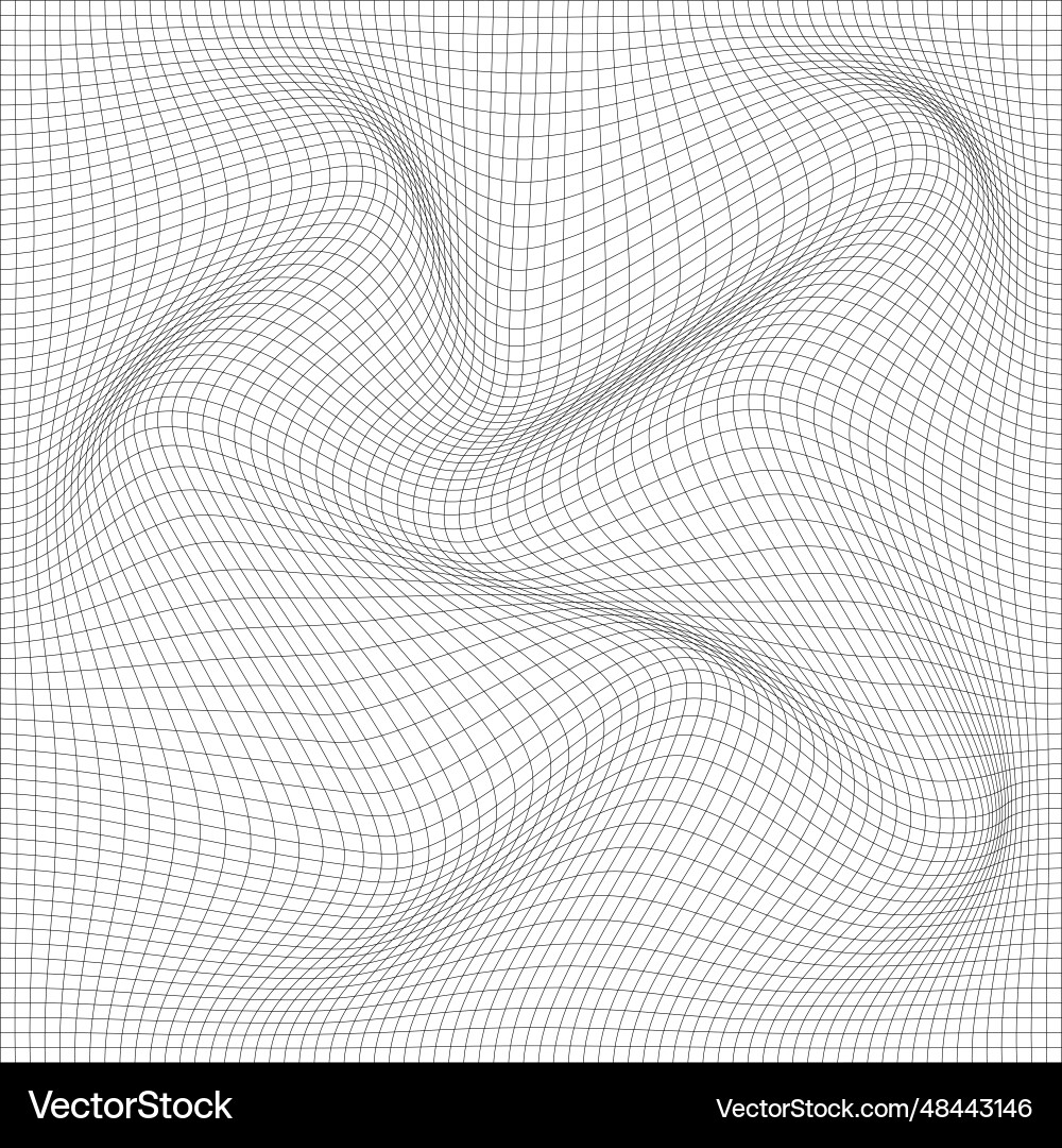 Distorted wave monochrome texture dynamical Distorted wave monochrome texture dynamical vector image