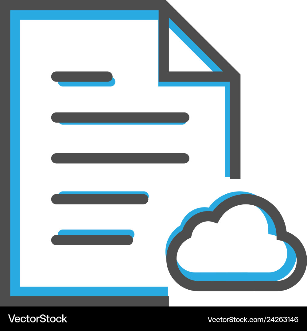 File icon design interaction line File icon design interaction line Vector Image
