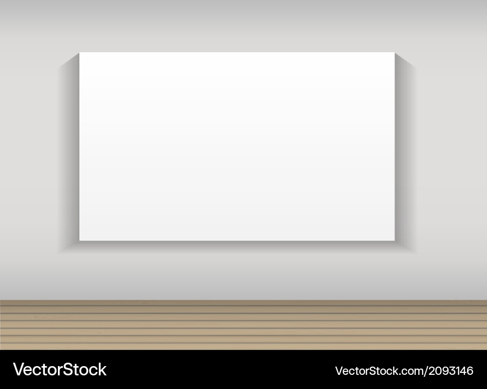 Frame on wall for your text and images Vector Image