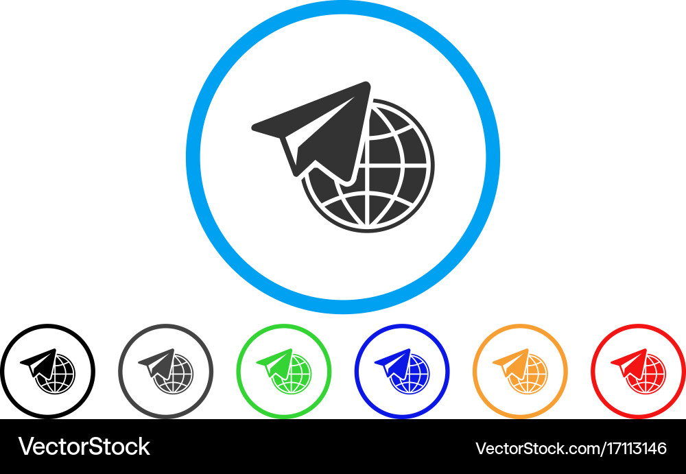 Freelance rounded icon Royalty Free Vector Image