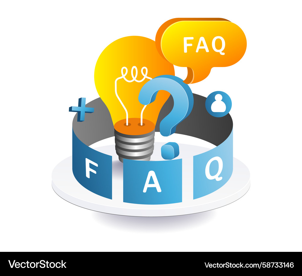 Frequently Asked Questions - Idea & Support Vector Image