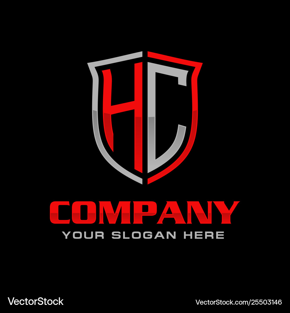 HC Initial Logo Monogram Vector Image