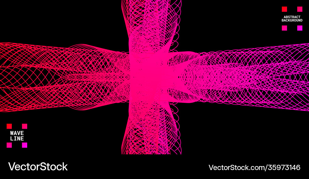 Modern abstract background with wavy lines vector image