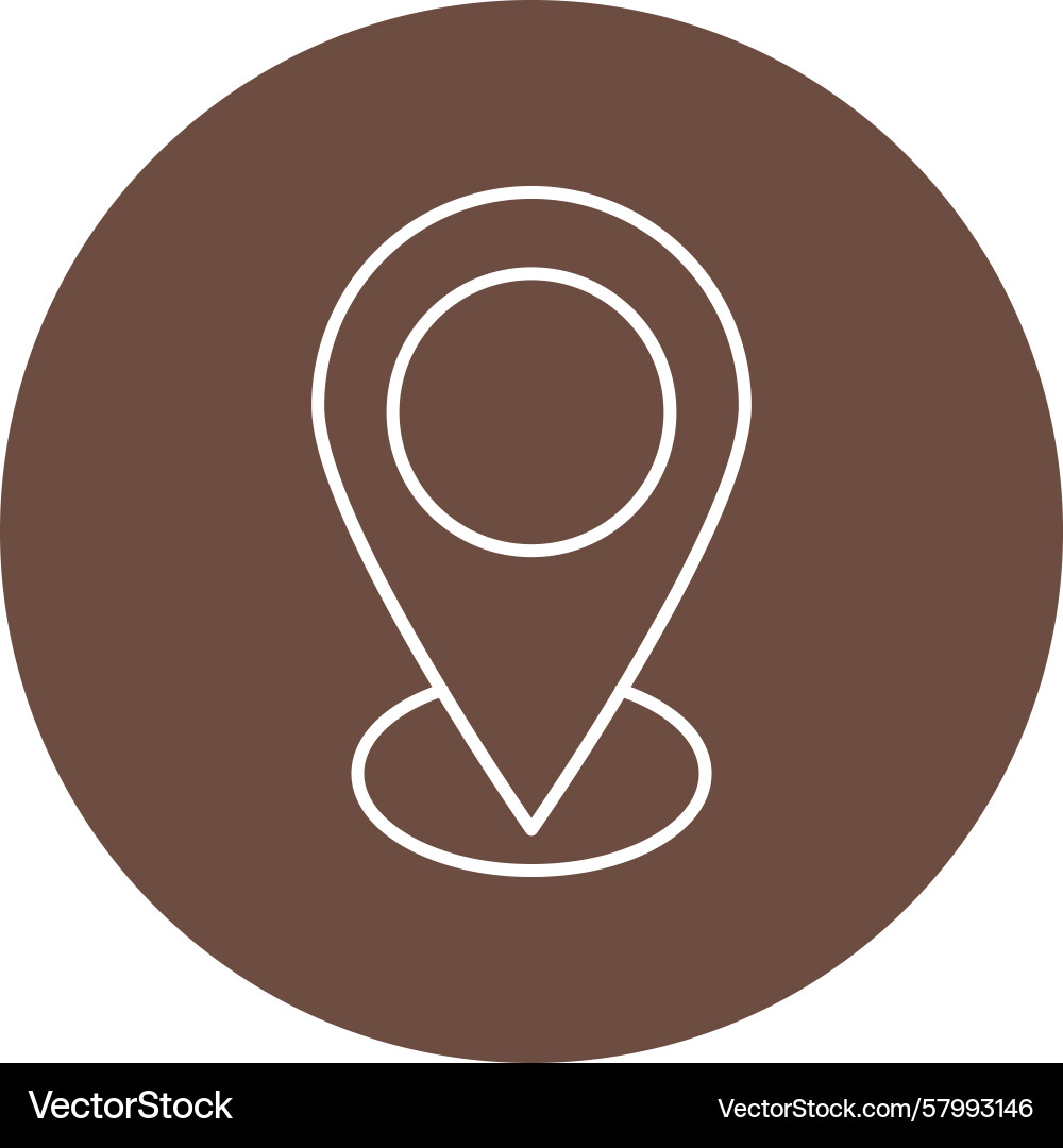Multi Location Line Icon Vector Image