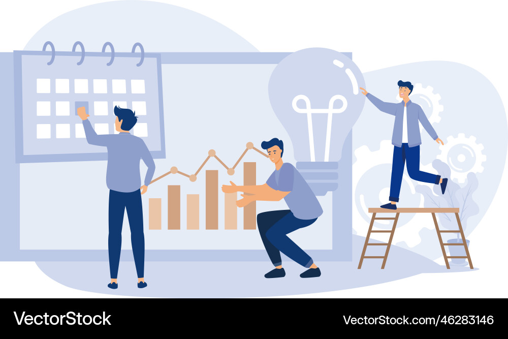 Project life cycle abstract concepttask vector image