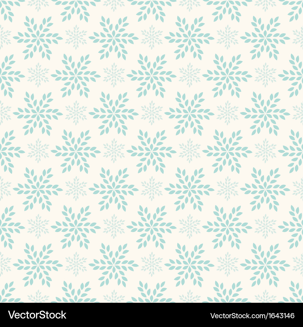 Retro Polka Dot Snowflake Pattern Vector Image