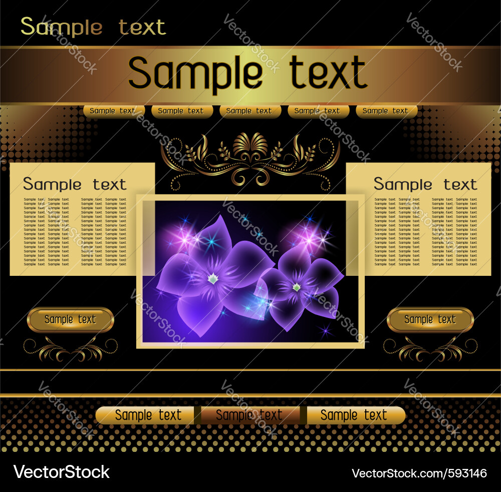 Website template vector image