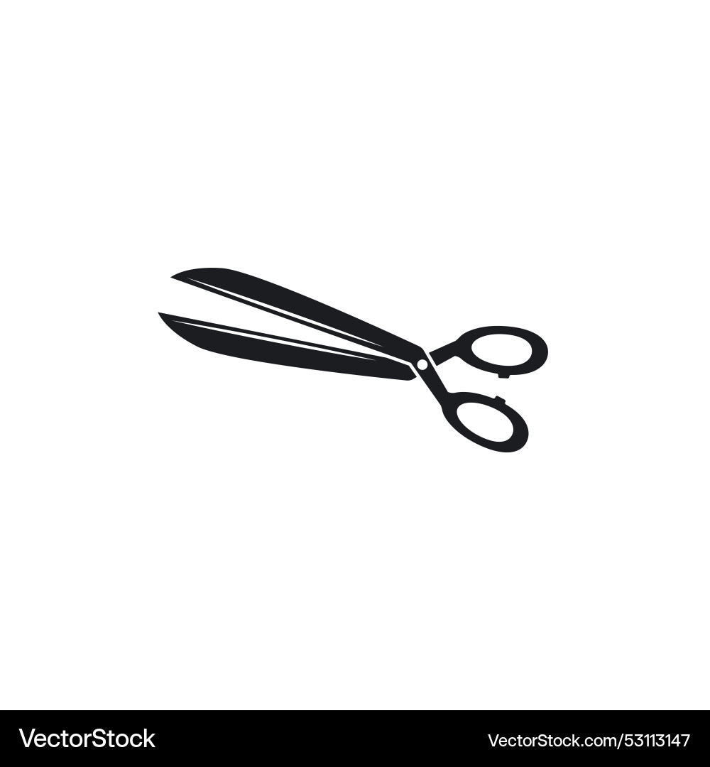 Black scissors icon element design template Vector Image