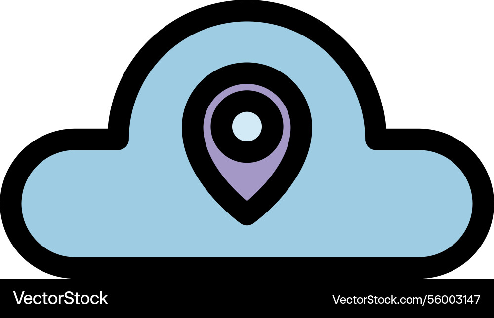 Cloud computing symbol Cloud computing symbol vector image